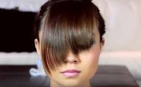 How to Cut Perfect Side Swept Bangs at Home